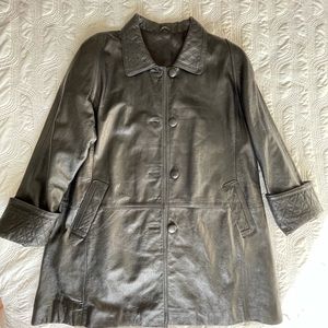 Authentic gianni valentino leather jacket cost pre-owned